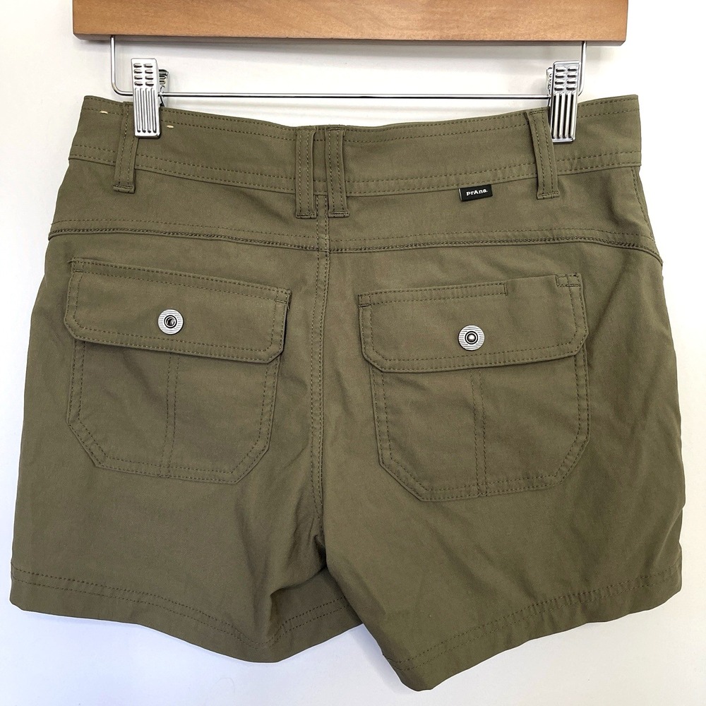 Prana Womens Standard Fit Halle Hike Short Size 2/05 Green Stretch Nylon 1971191 - Picture 4 of 11